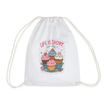 Eat the cake - Drawstring Bag - white - Front