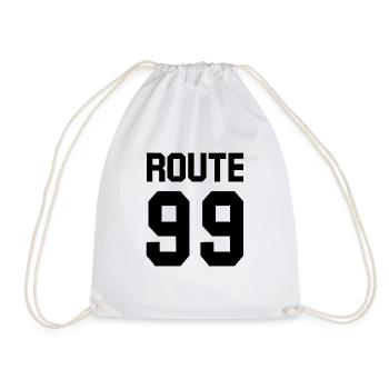 ROUTE 99 - Drawstring Bag - white - Front