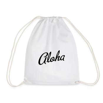 Aloha - Turnbeutel - Weiß - Vorne