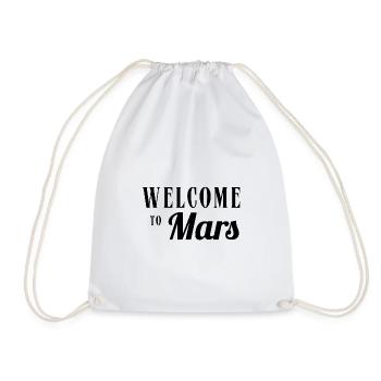 Bienvenue sur Mars - Sac de sport léger - blanc - Devant