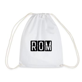 Panneau de l’aéroport de Rome - Sac de sport léger - blanc - Devant