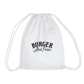 Burger and Fries - Turnbeutel - Weiß - Vorne