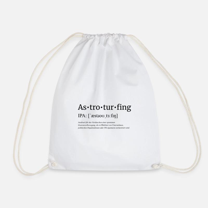 Astroturfing - Turnbeutel - Weiß