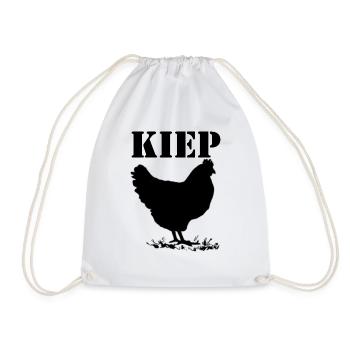 Kippen, Huhn, Brabant Dialekt - Turnbeutel - Weiß - Vorne