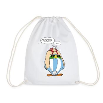Asterix & Obelix - Obelix boudeur - Sac de sport léger - blanc - Devant