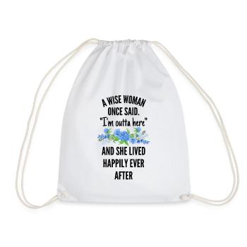Farewell gift for colleagues, farewell gifts - Drawstring Bag - white - Front