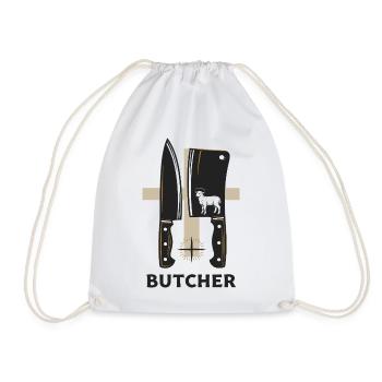 Honneur du boucher - Sac de sport léger - blanc - Devant