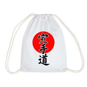 Karate Lettering - Drawstring Bag - white - Front