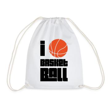 I Love Basketball - Sac de sport léger - blanc - Devant