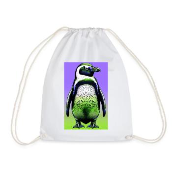 pingouin - Sac de sport léger - blanc - Devant