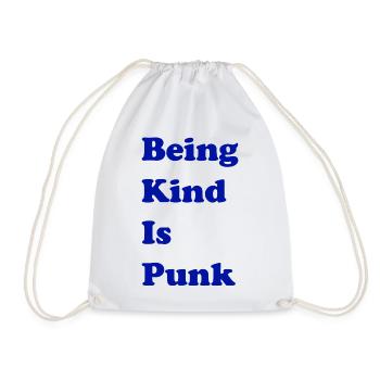 Freundlich zu sein ist Punk - Turnbeutel - Weiß - Vorne