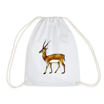 Antilope - Turnbeutel - Weiß - Vorne