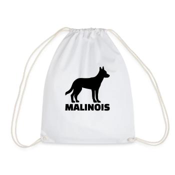 Malinois - Drawstring Bag - white - Front