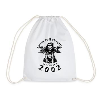 22. Geburtstag : à plein régime depuis 09/2002 - Sac de sport léger - blanc - Devant