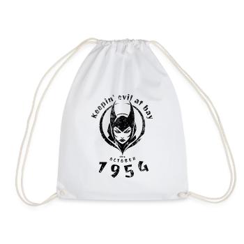 70. Geburtstag Keepin evil at bay since 10/1954 - Drawstring Bag - white - Front
