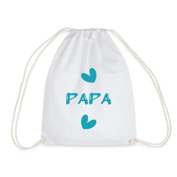 ALLES GUTE ZUM GEBURTSTAG, PAPA. PAPA. VATERTAG. ALLES GUTE ZUM GEBURTSTAG! - Turnbeutel - Weiß - Vorne