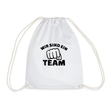 Team - Turnbeutel - Weiß - Vorne