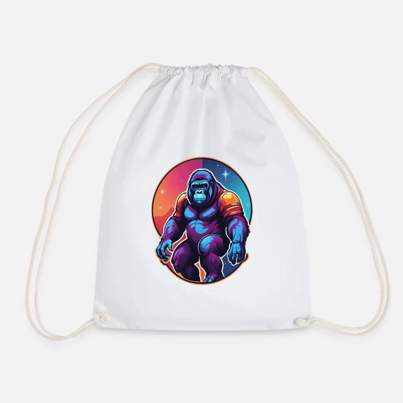 Gorilla - Turnbeutel - Weiß