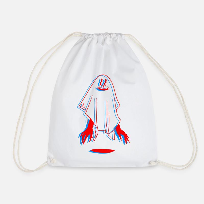 Ghost 3D - Turnbeutel - Weiß