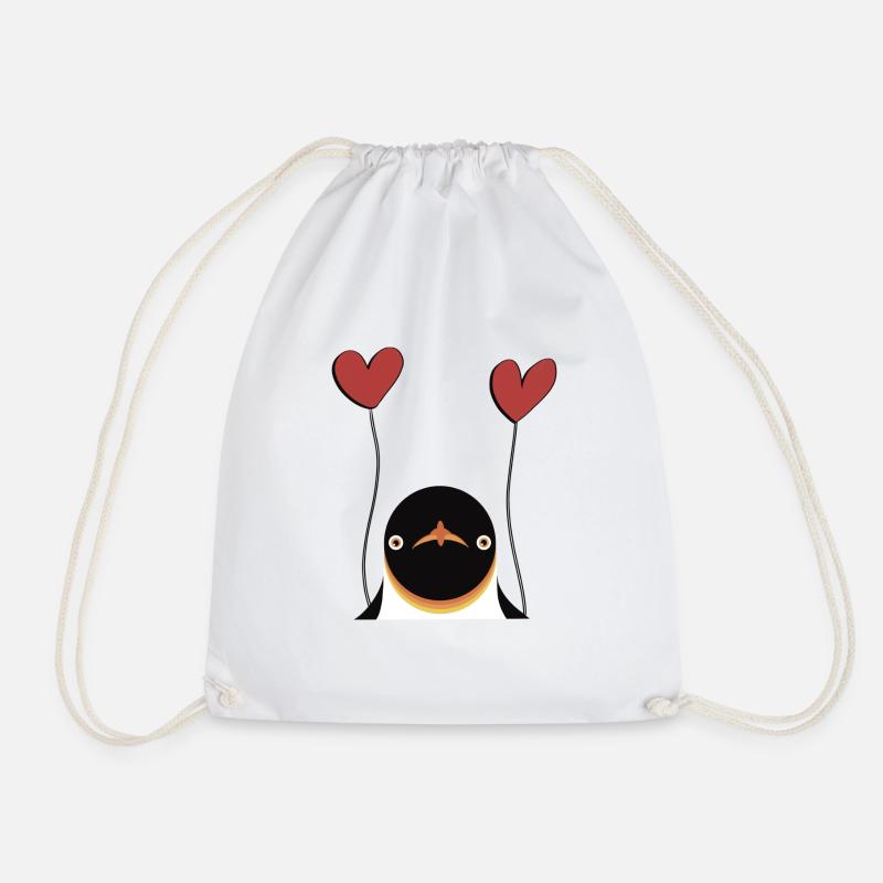 Pinguin Südpol Liebe - Turnbeutel - Weiß