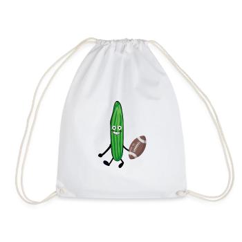 Football américain,Football,Concombre,Athlètes,Sports - Sac de sport léger - blanc - Devant
