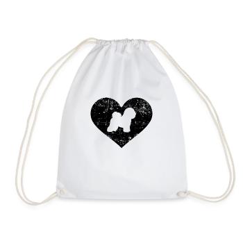 Bichon Frise - Sac de sport léger - blanc - Devant