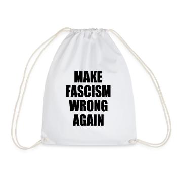 make fascism wrong again - Sac de sport léger - blanc - Devant