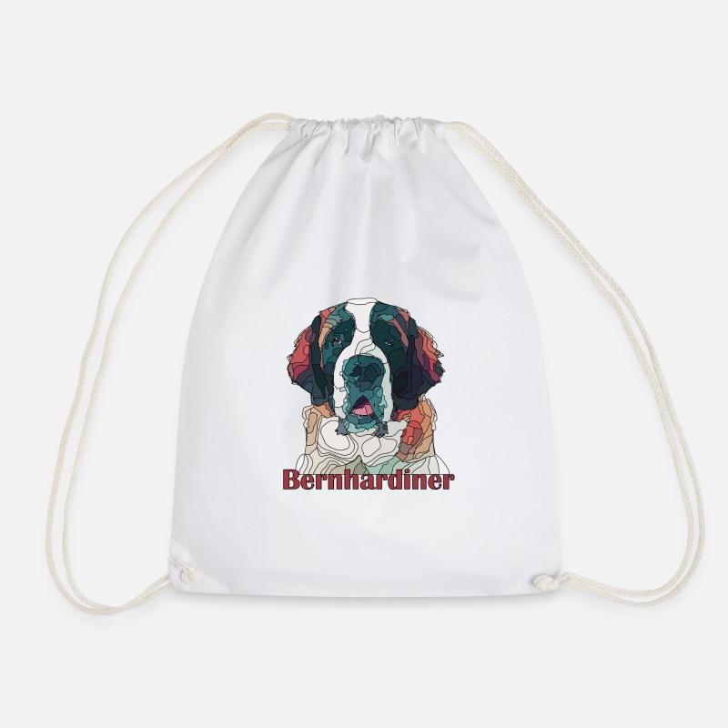 bernhardiner - Turnbeutel - Weiß