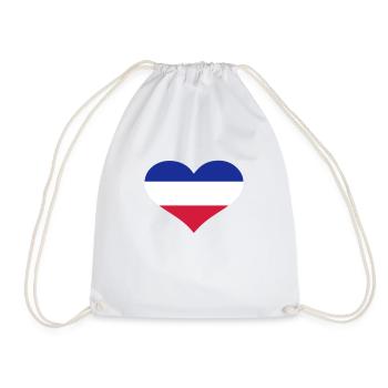 Netherlands - Drawstring Bag - white - Front