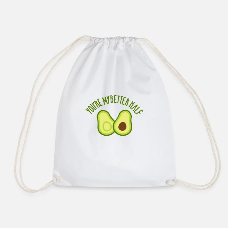 Avocado - Turnbeutel - Weiß