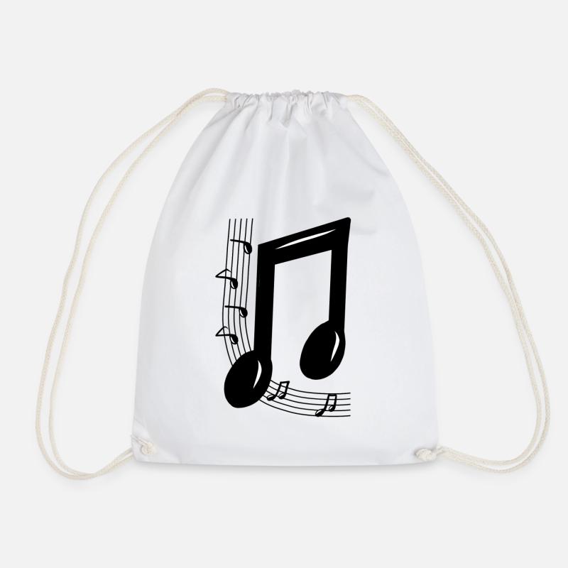 Note de musique - Sac de sport léger - blanc