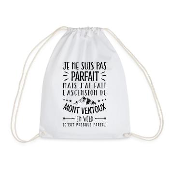 Parfait Mont Ventoux en Vélo Humour Vélo Cycliste - Sac de sport léger - blanc - Devant