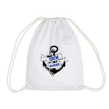 membre d'équipage ancre 02 - Sac de sport léger - blanc - Devant