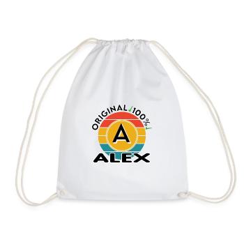 Alex - Turnbeutel - Weiß - Vorne