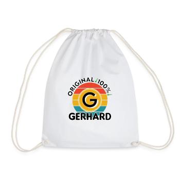 Gerhard - Turnbeutel - Weiß - Vorne