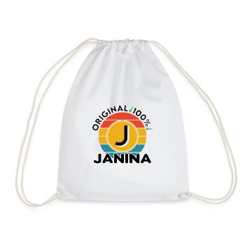 Janina - Turnbeutel - Weiß - Vorne