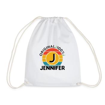Jennifer - Turnbeutel - Weiß - Vorne