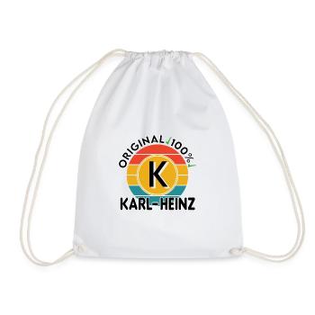 Karl Heinz - Turnbeutel - Weiß - Vorne