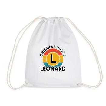 Leonard - Turnbeutel - Weiß - Vorne