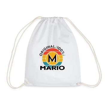 Mario - Turnbeutel - Weiß - Vorne