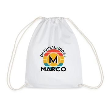 Marco - Turnbeutel - Weiß - Vorne