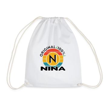 Nina - Turnbeutel - Weiß - Vorne