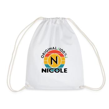 Nicole - Turnbeutel - Weiß - Vorne