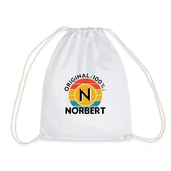 Norbert - Turnbeutel - Weiß - Vorne