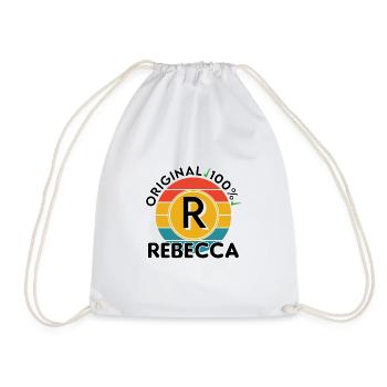 Rebecca - Turnbeutel - Weiß - Vorne