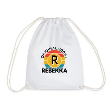 Rebekka - Turnbeutel - Weiß - Vorne