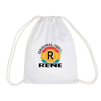 Rene - Turnbeutel - Weiß - Vorne