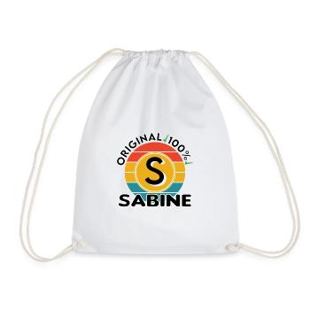 Sabine - Turnbeutel - Weiß - Vorne