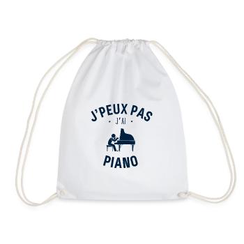 J peux pas j ai piano - Sac de sport léger - blanc - Devant