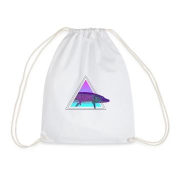 Vaporwave Pike Retro - Drawstring Bag - white - Front